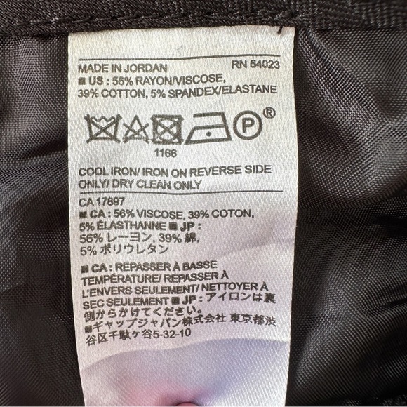 Banana Republic Sloan Curvy Fit pants, cropped ankle length, stretch cotton - Picture 9 of 9